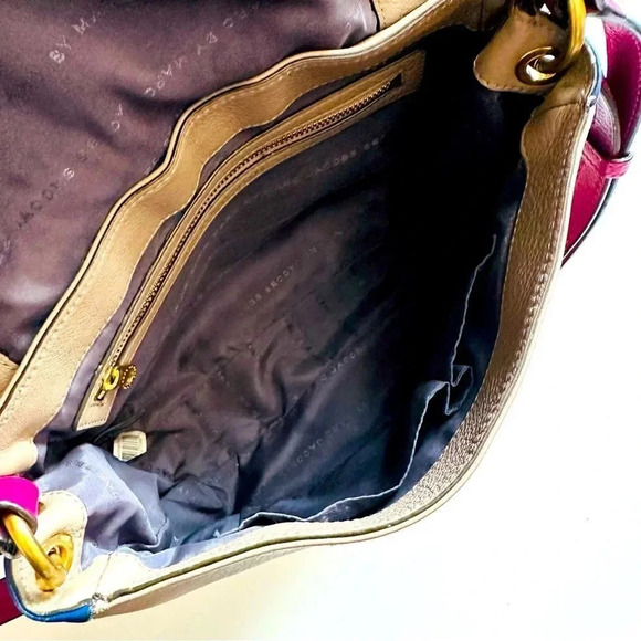 Marc By Marc Jacobs Color Block Leather Flap Crossbody - Picture 11 of 12